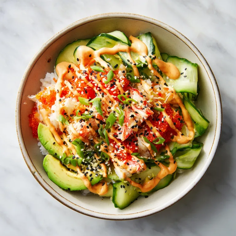 Easy Spicy Crab Sushi Bowl – A Fresh, Flavor-Packed Deconstructed Sushi Meal