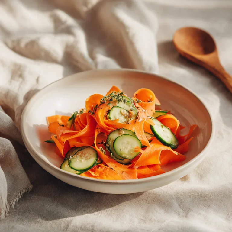 Zesty Fresh Carrot & Cucumber Crunch – A Bright, Refreshing Everyday Salad