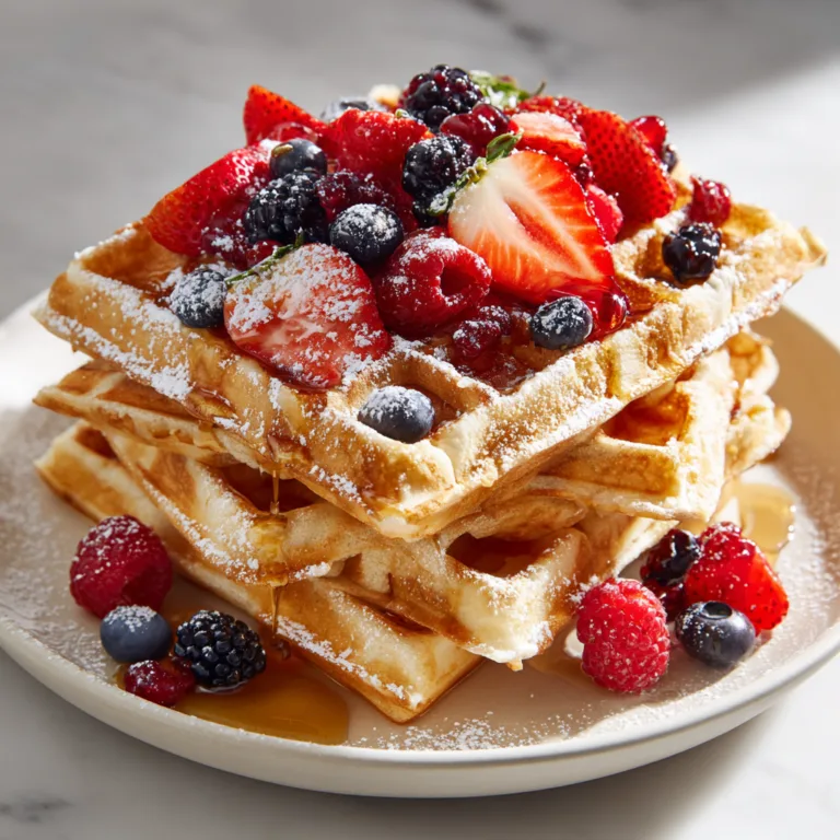Cottage Cheese Waffles: Crispy, Fluffy, Protein-Packed Breakfast Perfection