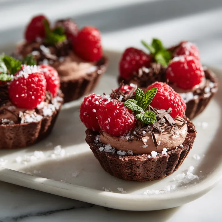 Easy Chocolate Raspberry Mousse Cups with Sea Salt – Luxurious, No-Bake, And Impossible to Resist