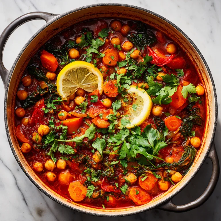 Harissa Chickpea Stew: Bold, warming North African comfort in every spoonful