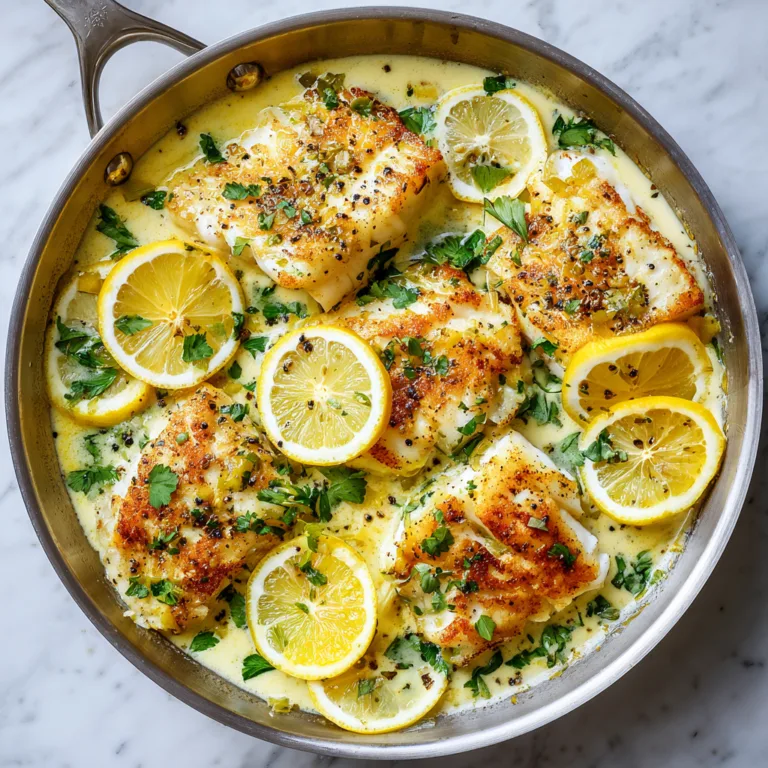20-Minute Creamy Coconut Lemon Cod: A Fast, Luxurious Coastal Dinner You’ll Crave