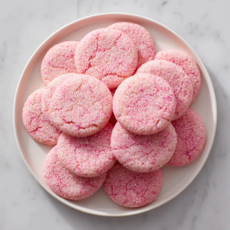 Sparkling Soft Pink Sugar Cookies: Irresistibly Tender Treats with a Magical Glow