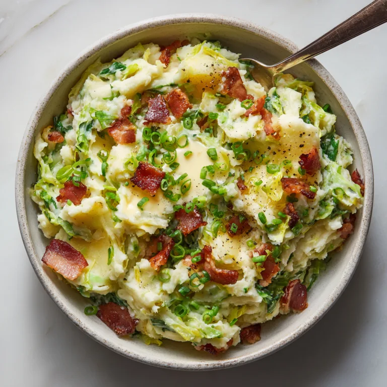 Colcannon with Bacon: Creamy Irish Comfort in Every Bite