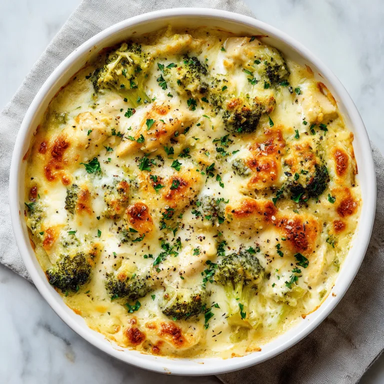 Keto Chicken Alfredo Broccoli Bake: Creamy, Comforting, Low-Carb Perfection