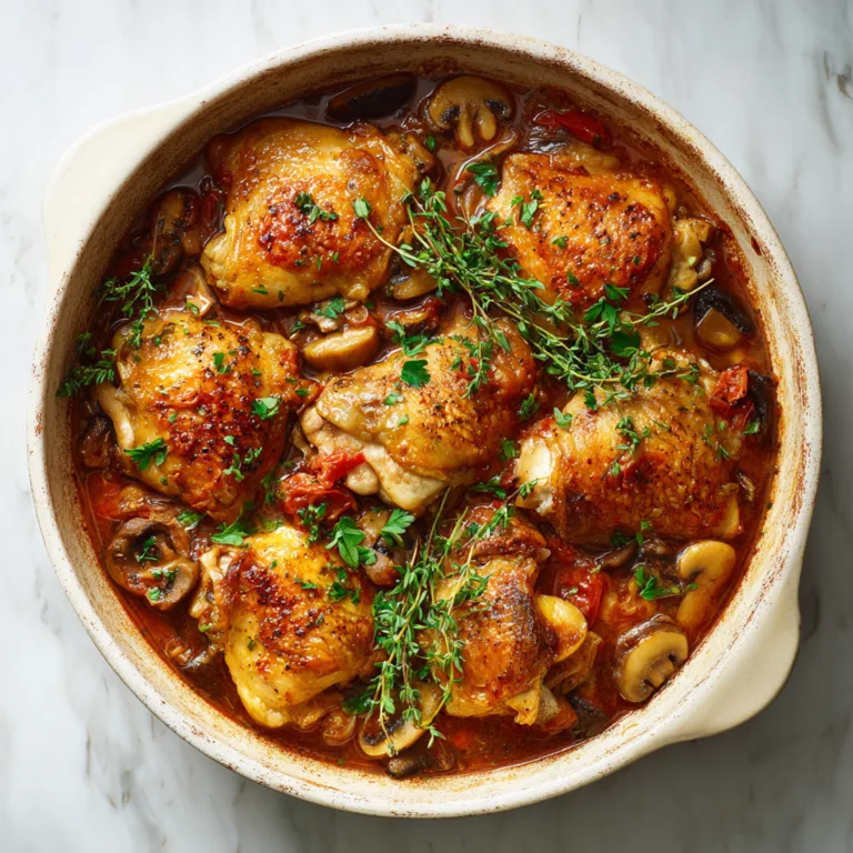 Chicken Chasseur: Classic French Comfort with a Rustic Hunter’s Touch