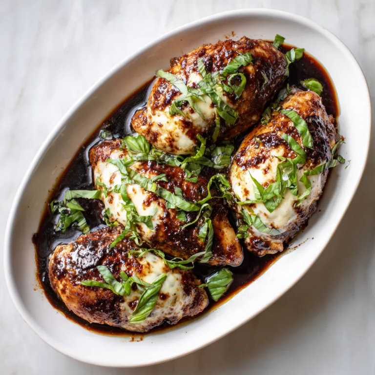 Balsamic Baked Chicken with Mozzarella: A Juicy, Cheesy, Flavor-Packed Dinner You’ll Crave Again and Again