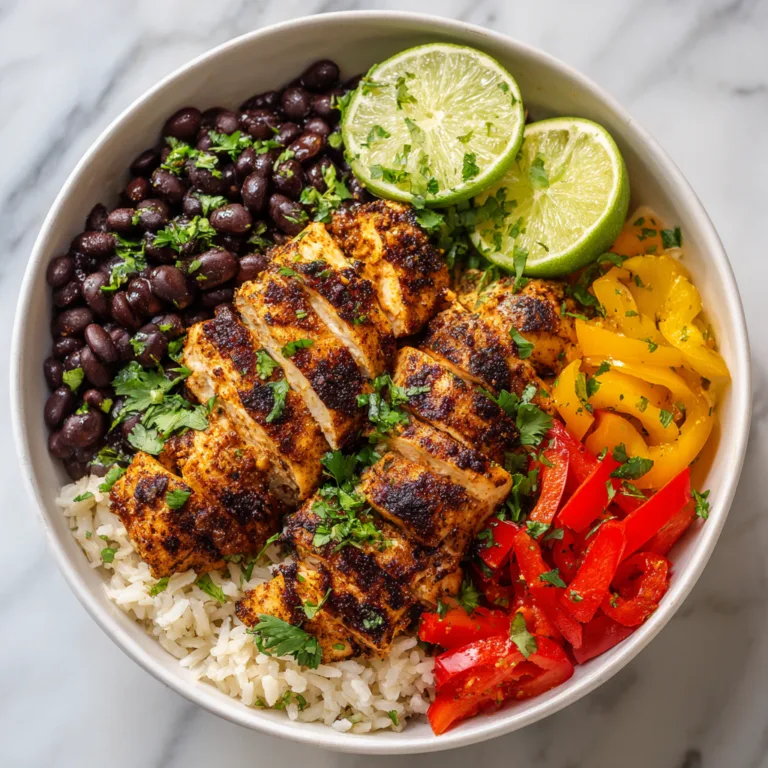Cuban Chicken & Black Bean Rice Bowls: Bold, Zesty Comfort in Every Bite