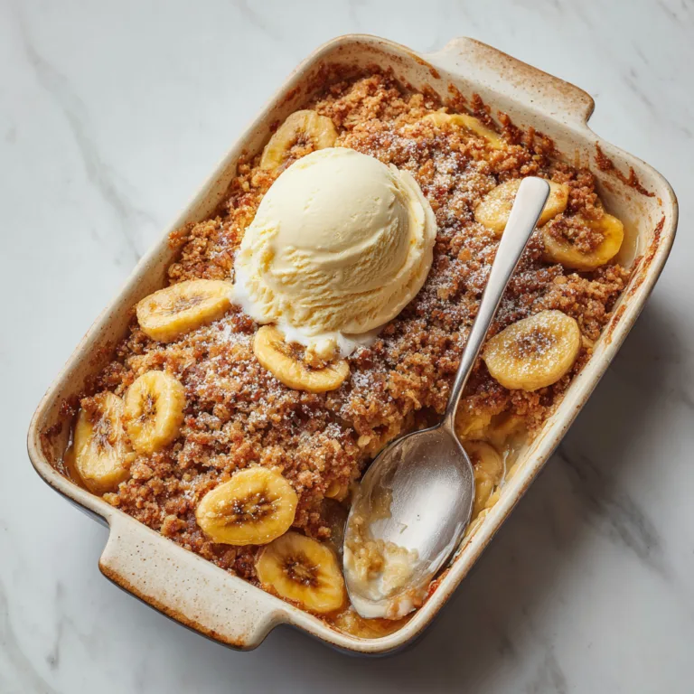Banana Crumble: Warm, Buttery Comfort Dessert with a Golden Crunch
