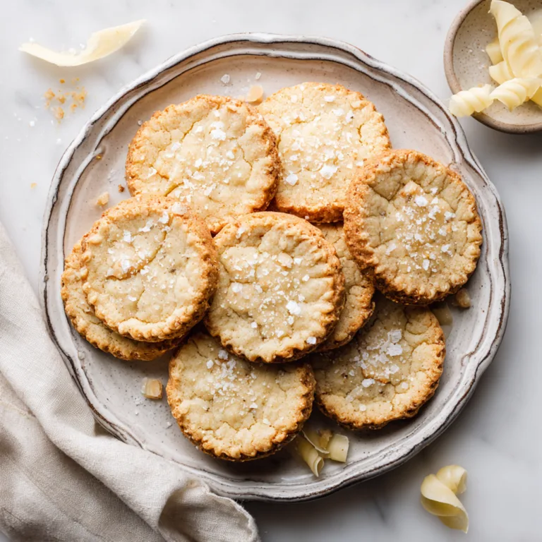 French Salted Butter Cookies: Rich, Crisp, Buttery Perfection with a Hint of Sea Salt
