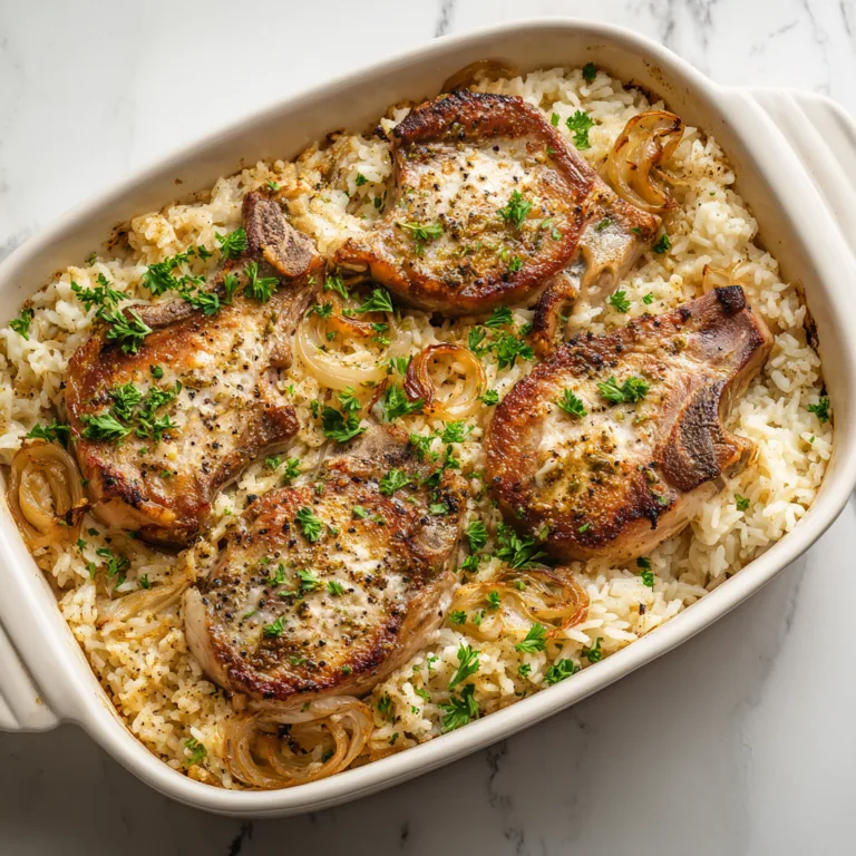 Pork Chop and Rice Casserole: Creamy Comfort Food for Busy Family Dinners