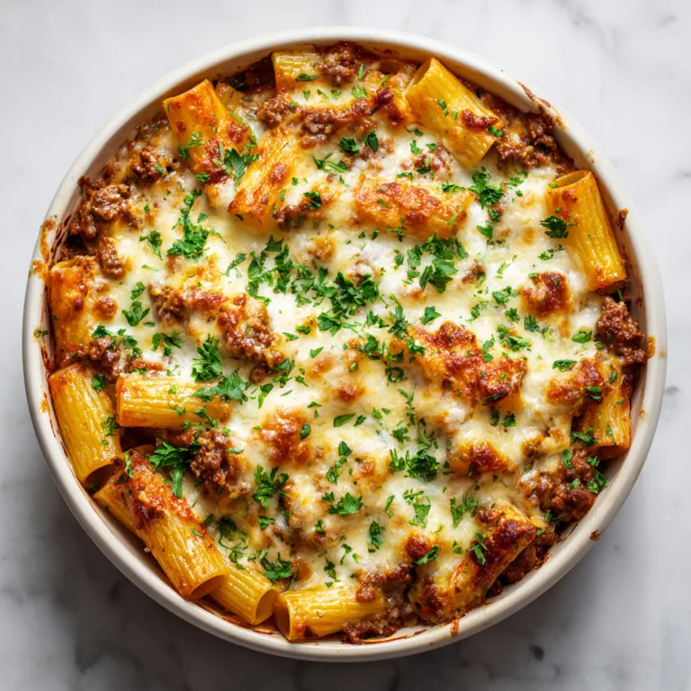 Beef Rigatoni Cheese Bake: The Ultimate Comfort Food Pasta Casserole