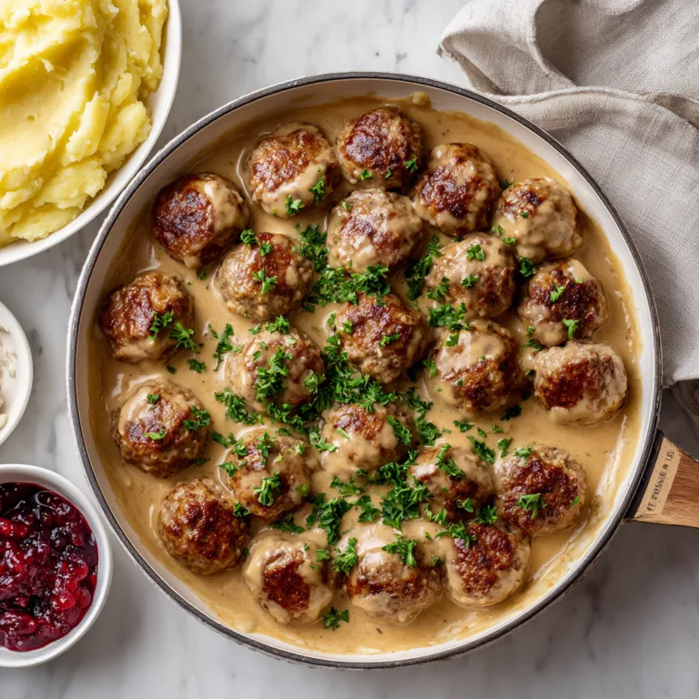 Swedish Meatballs with Creamy Gravy: Cozy Scandinavian Comfort Food at Home