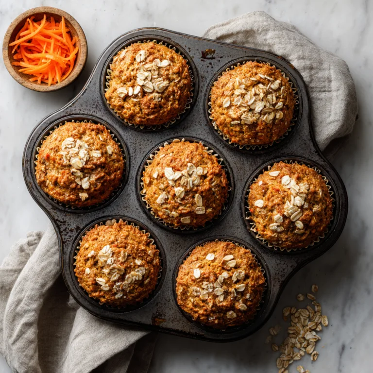 Easy One-Bowl Carrot Oatmeal Muffins: Cozy Homemade Muffins Packed with Flavor