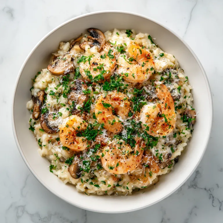 Creamy Mushroom and Prawn Risotto Ready in 30 Minutes (Restaurant-Style Comfort in a Bowl)