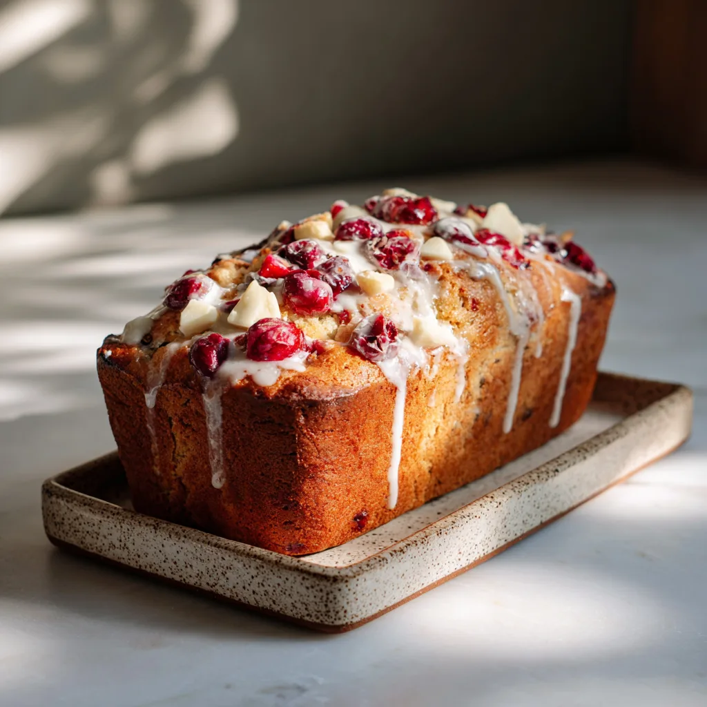 Cranberry Bliss Loaf Cake: A Soft, Sweet & Festive Holiday-Inspired Dessert