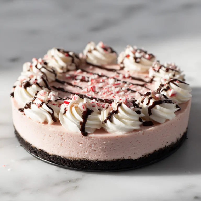Easy No-Bake Peppermint Cheesecake with Oreo Crust (Holiday Showstopper Dessert)