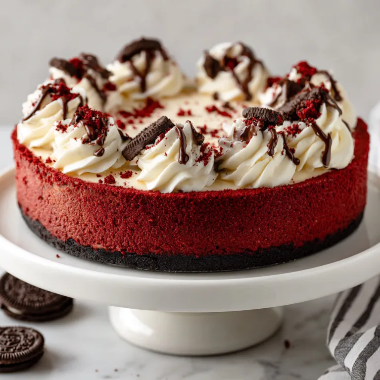 Red Velvet Oreo Cheesecake: Rich, Creamy Dessert Heaven