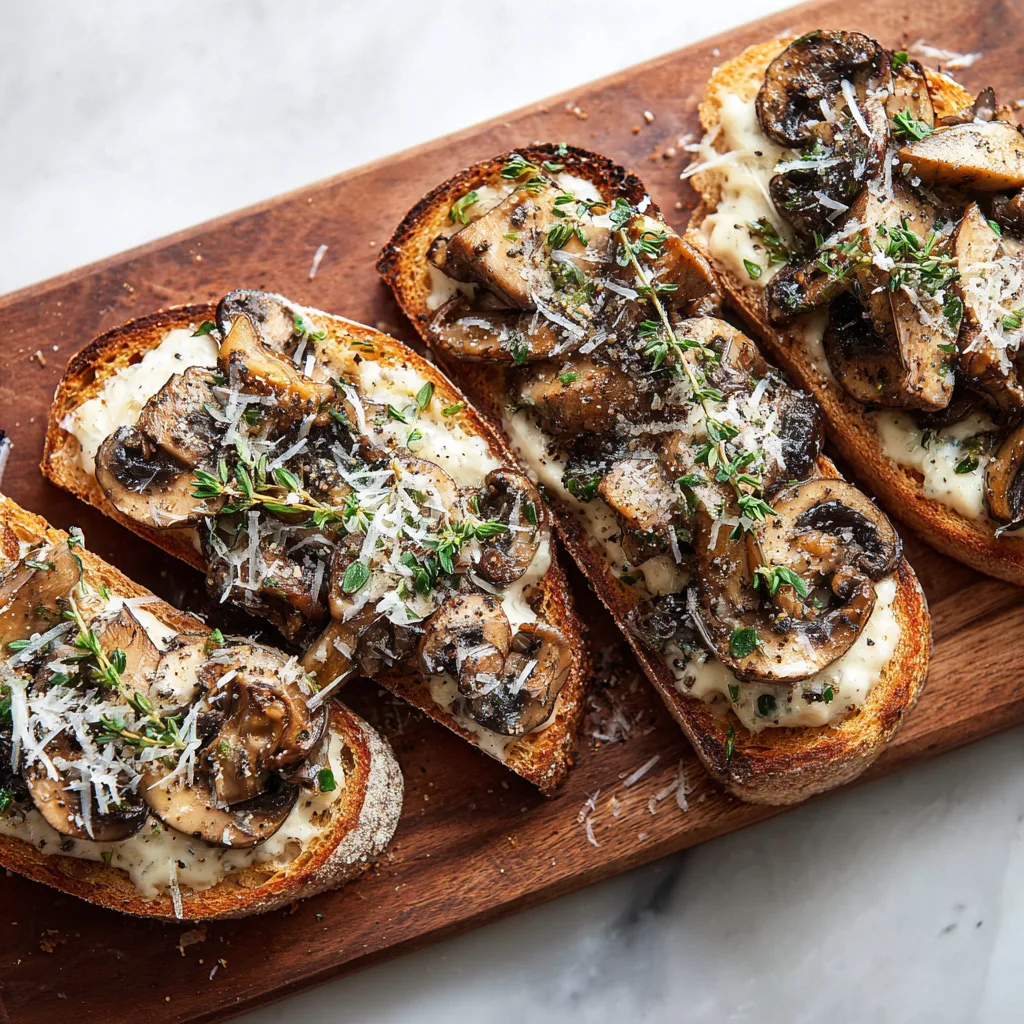 Creamy Roasted Garlic Mushroom Toast: Rich, Savory Comfort on Crispy Artisan Bread