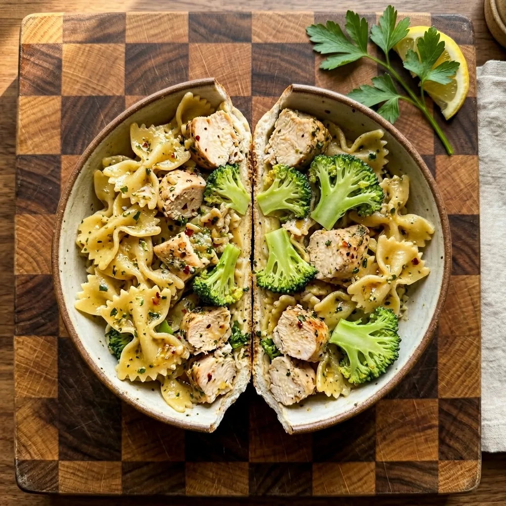 Cowboy Butter Lemon Bowtie Chicken with Broccoli: Creamy, Zesty Comfort Pasta Skillet