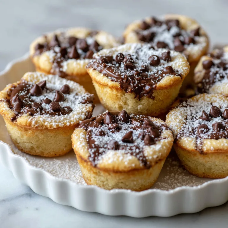 Lava Center Cookie Dough Cups: Gooey Chocolate-Filled Dessert Perfection