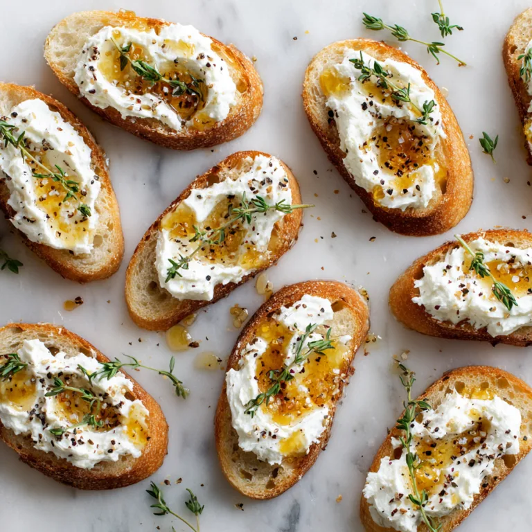 Easy Crostini with Whipped Ricotta and Truffle Honey: Elegant Entertaining Made Simple