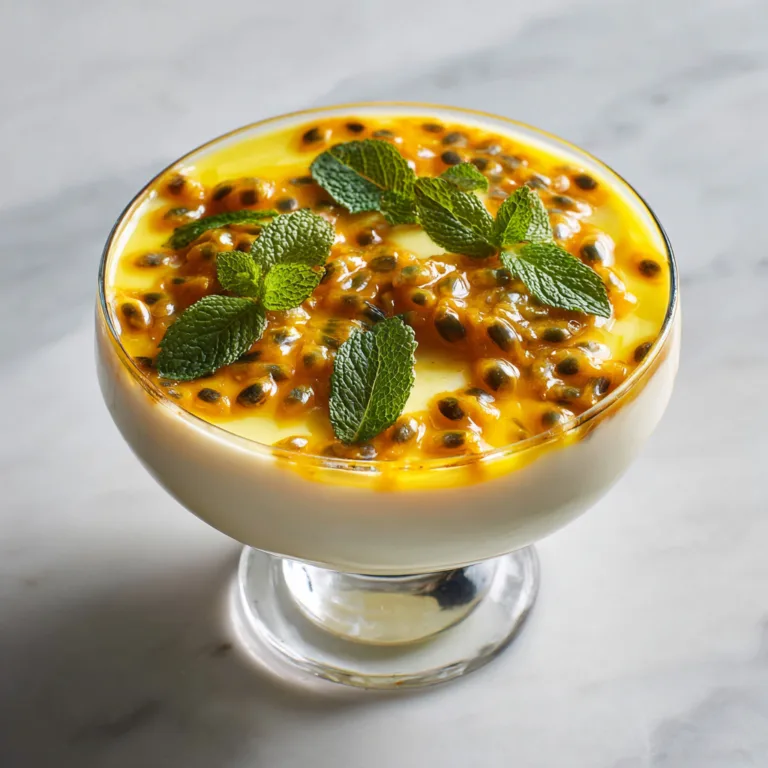 Creamy Passion Fruit Panna Cotta Recipe Without Gelatin: Silky Tropical Dessert Perfection