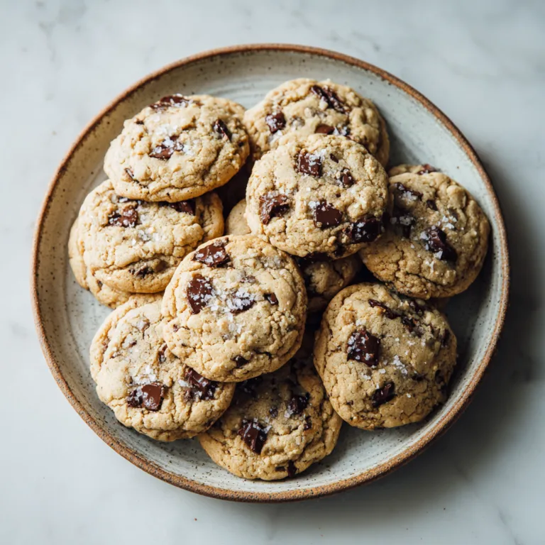 Tahini Chocolate Chip Cookies: Nutty, Chewy, and Packed with Chocolate Flavor