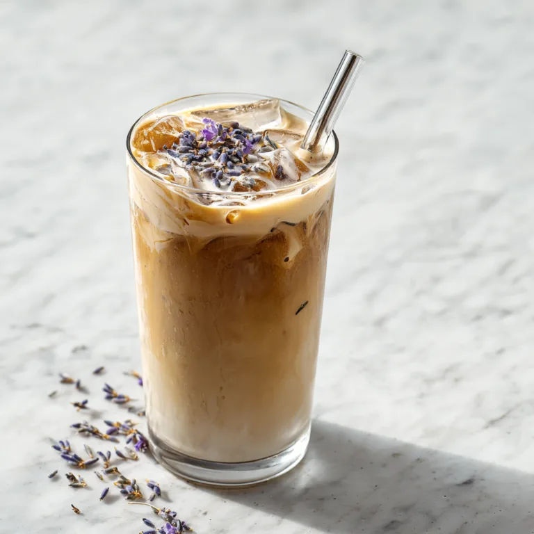 Refreshing Lavender Cold Brew Latte: Floral Iced Coffee Perfection for Warm Days