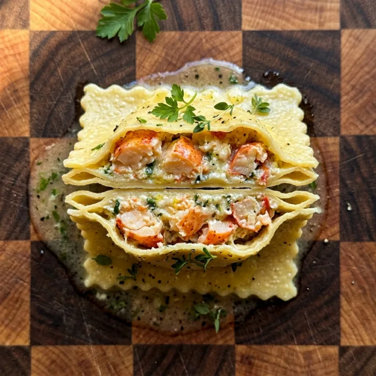 Lobster Ravioli in Lemon Butter Sauce: A Restaurant-Quality Seafood Pasta You Can Make at Home