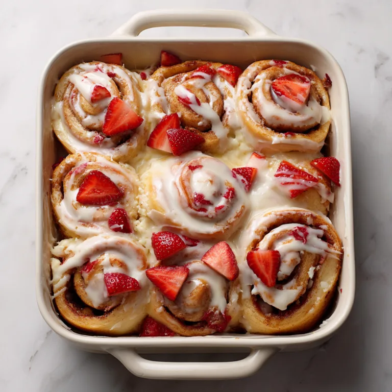 Strawberry Cheesecake Cinnamon Rolls: Sweet Bakery-Style Rolls Bursting with Creamy Strawberry Flavor