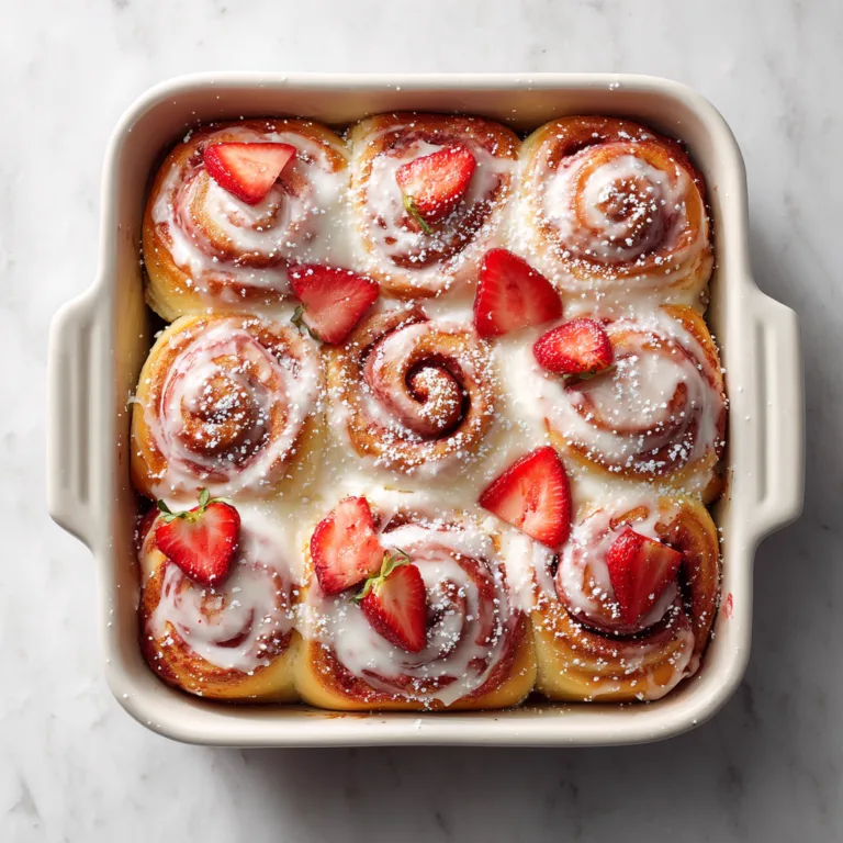 Homemade Strawberry Cinnamon Rolls Recipe: Soft, Sweet Bakery-Style Treat