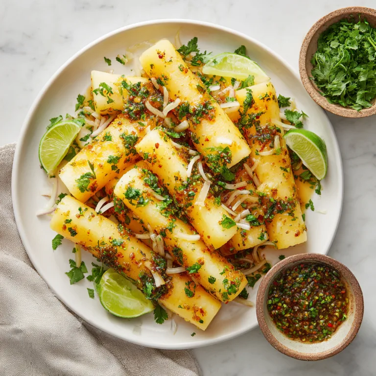 Yuca con Mojo: Authentic Cuban Cassava with Garlic Citrus Sauce