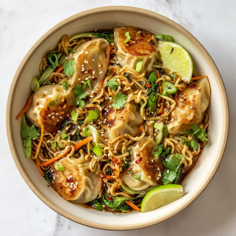 Potsticker Noodle Bowl: A Cozy, Flavor-Packed Weeknight Favorite
