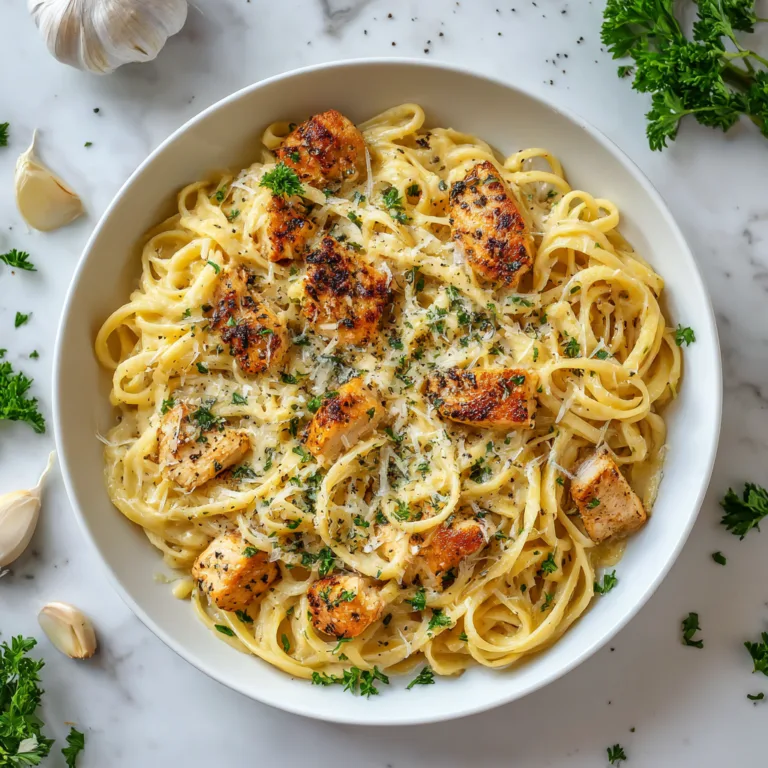 Garlic Butter 3-Cheese Pasta with Chicken: Ultra Creamy Comfort Food Everyone Loves