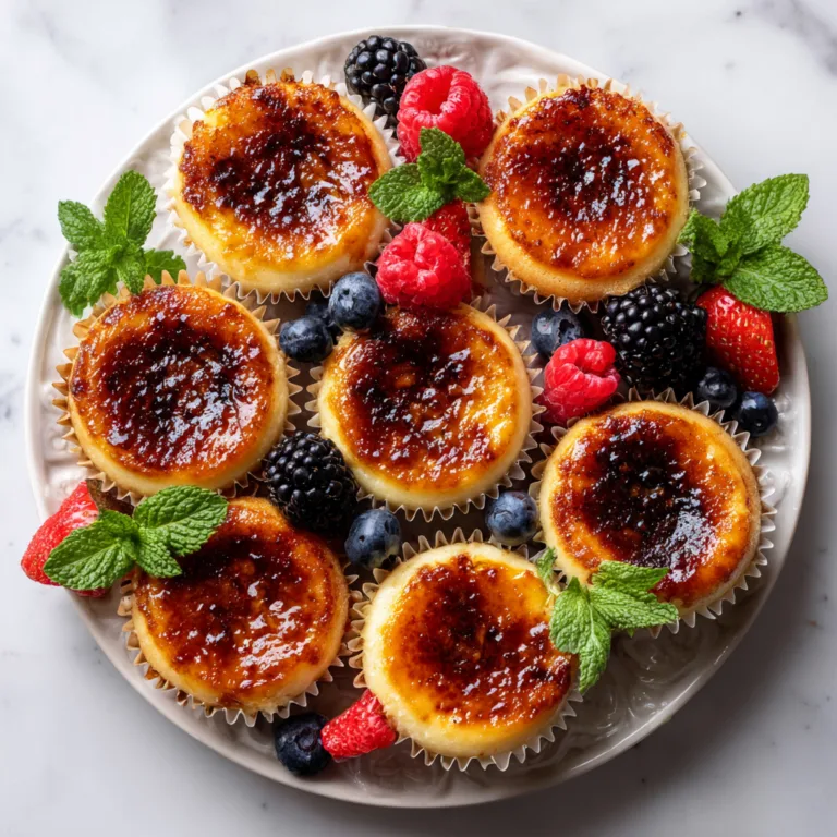 Crème Brûlée Cheesecake Cupcakes: Creamy Bakery-Style Dessert in Mini Form