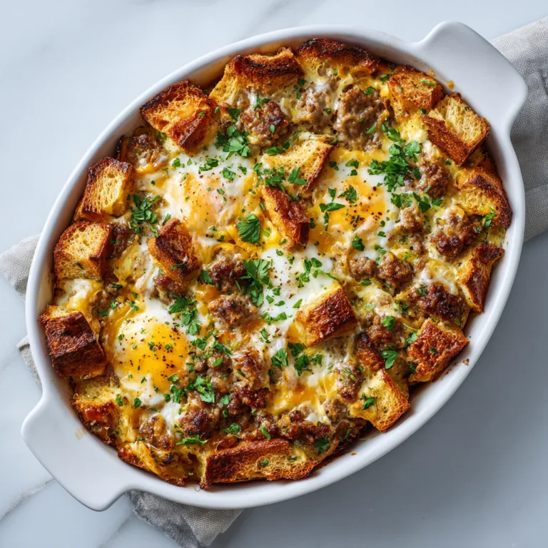 Italian Sausage Breakfast Casserole: A Hearty and Cheesy Morning Favorite