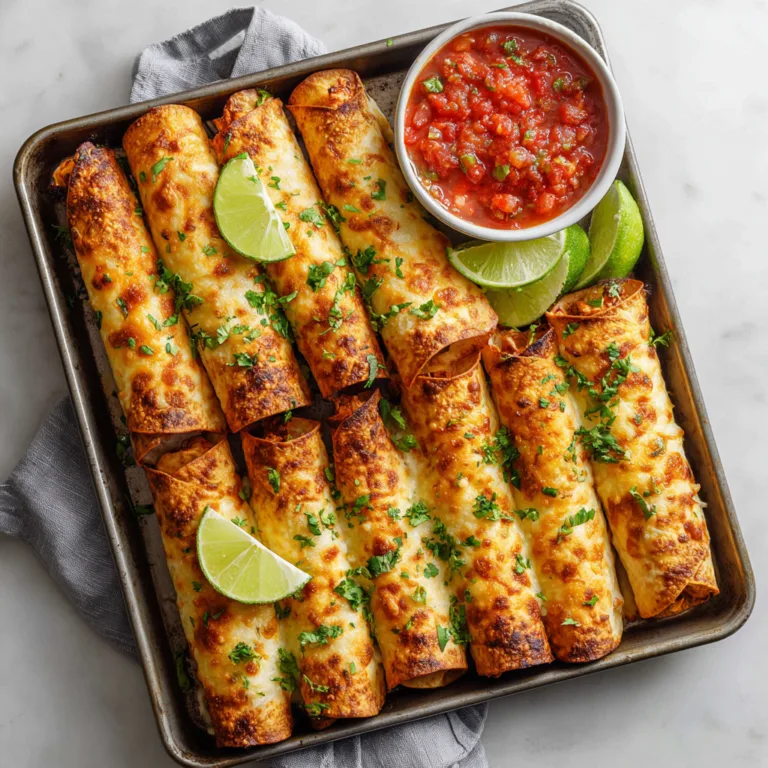 Crispy Baked Chicken Taquitos: Crunchy, Cheesy, Flavor-Packed Perfection