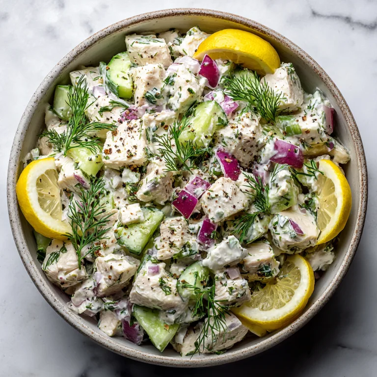 Tzatziki Chicken Salad: Fresh Mediterranean Flavor in Every Bite