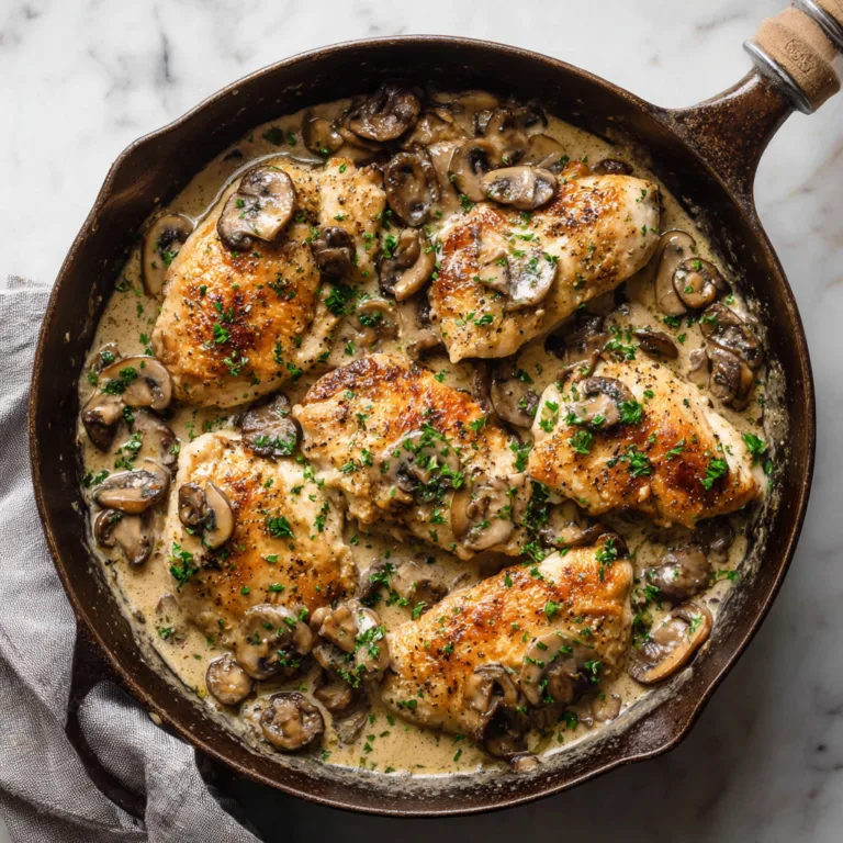 Creamy Mushroom Chicken: A Rich and Comforting Skillet Dinner Everyone Loves