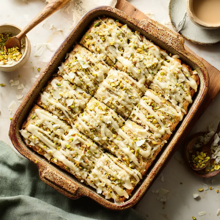 Pistachio Dream Cookie Bars: Rich, Chewy Dessert Bars Packed with Nutty Sweetness