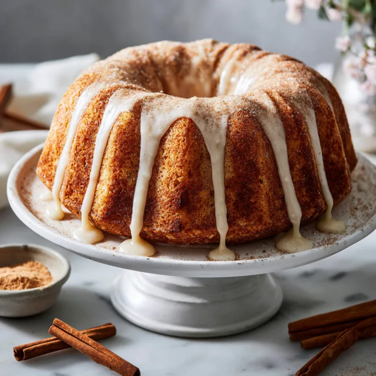 Cinnamon Swirl Sour Cream Bundt Cake: A Cozy Bakery-Style Dessert Packed with Warm Cinnamon Flavor