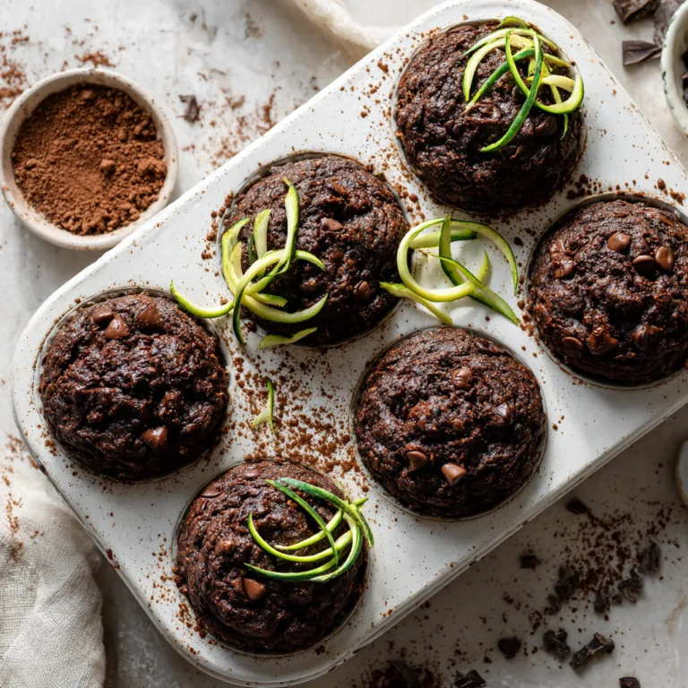 Healthy Chocolate Zucchini Muffins: Rich, Moist, and Surprisingly Nutritious