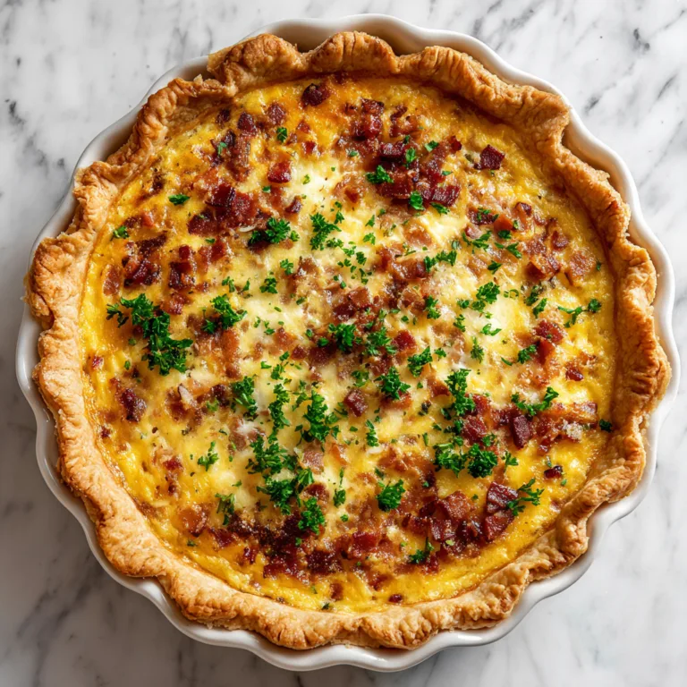 Savory Bacon and Cheese Quiche: The Ultimate Comforting Breakfast and Brunch Classic