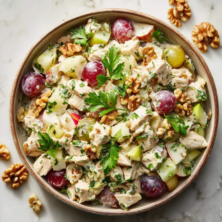 Classic Waldorf Chicken Salad: Crisp, Creamy, and Packed with Flavor