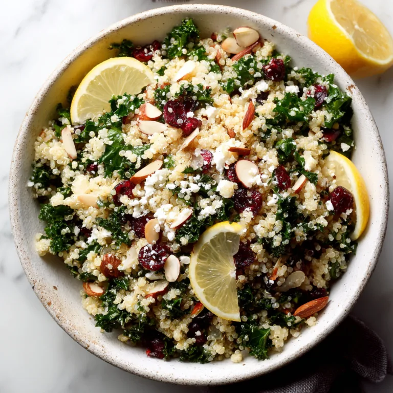 Kale Cranberry Quinoa Salad: Sweet, Tangy, and Protein-Packed Freshness