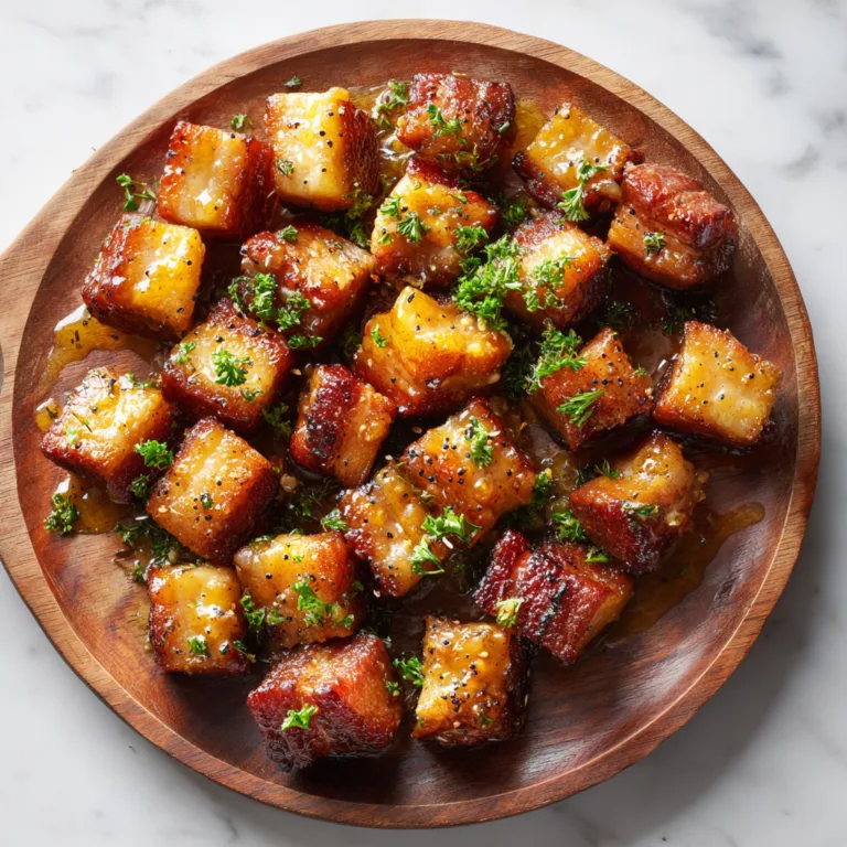 Maple Mustard Pork Belly Bites: Sweet, Savory, and Crispy Perfection