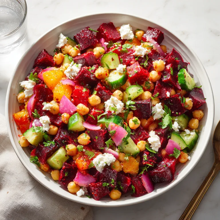 Chickpea, Beet & Feta Salad: A Fresh, Colorful Mediterranean-Inspired Power Bowl