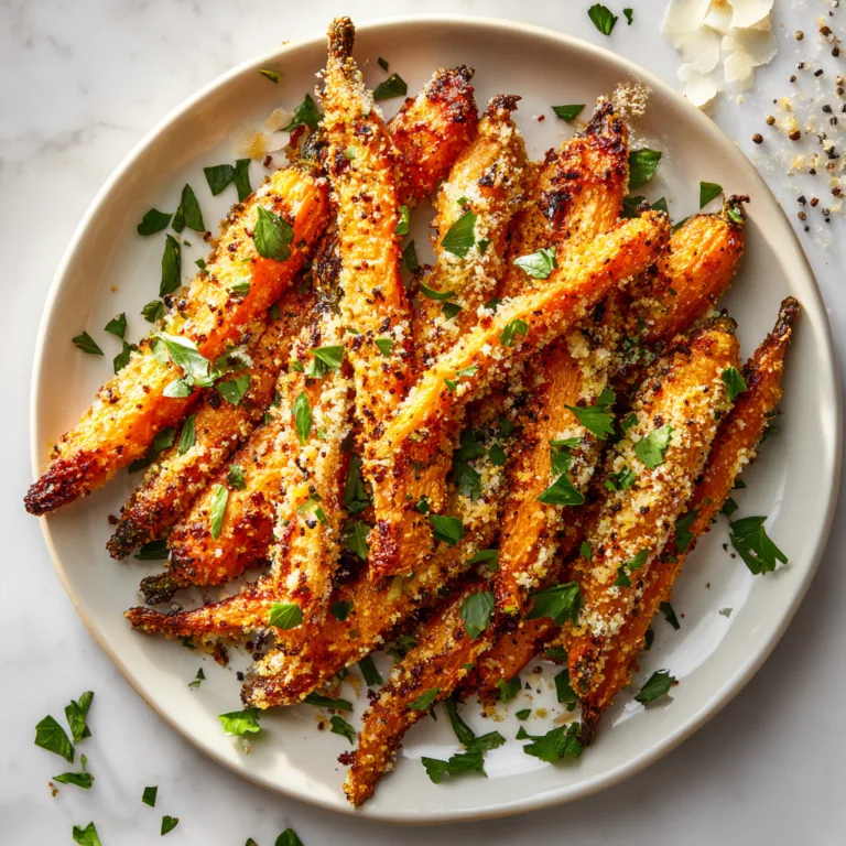 Crispy Parmesan Carrots: Golden, Cheesy, Oven-Roasted Perfection