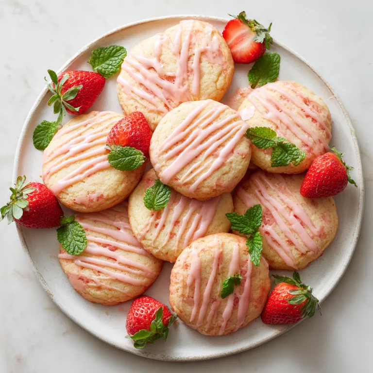 Strawberry Butter Cookies: Soft, Buttery Cookies Bursting with Fresh Strawberry Flavor